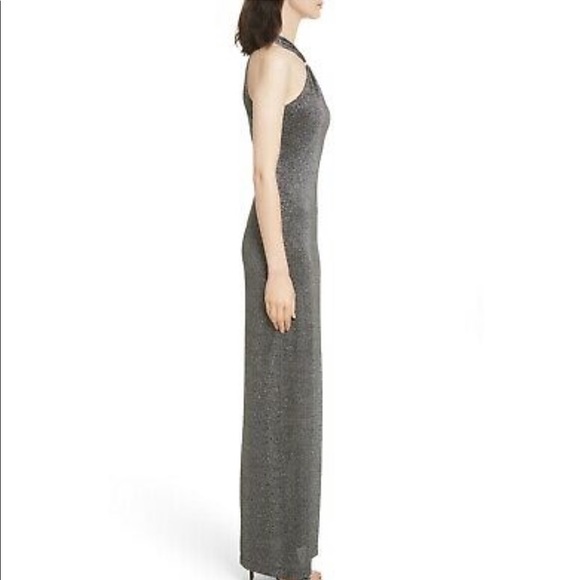 Ted Baker Black Olyvia Metallic Knit Maxi Dress - Picture 3 of 6